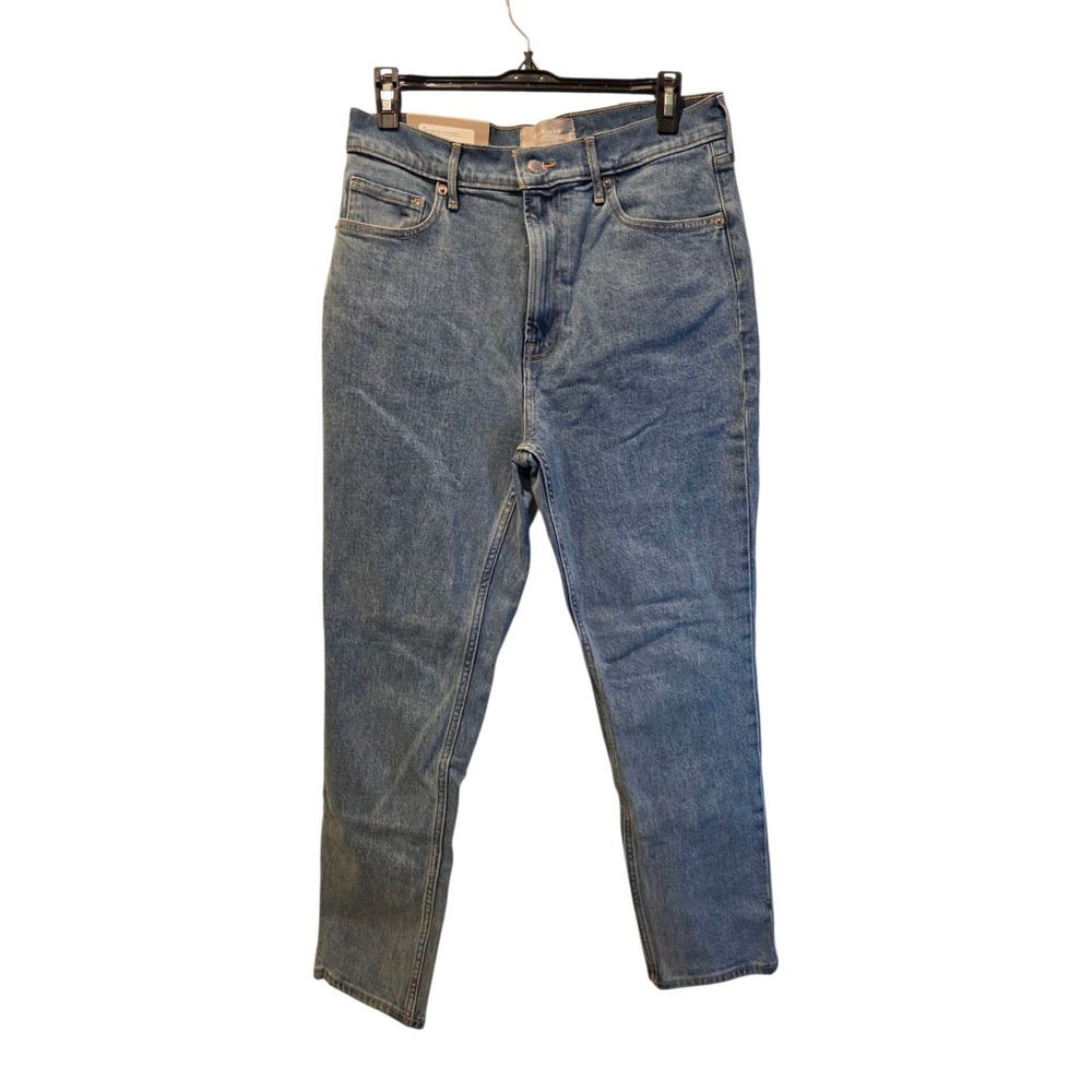 New Everlane Original Cheeky Jeans Crop Women 28 Blue High Rise Straight Fit